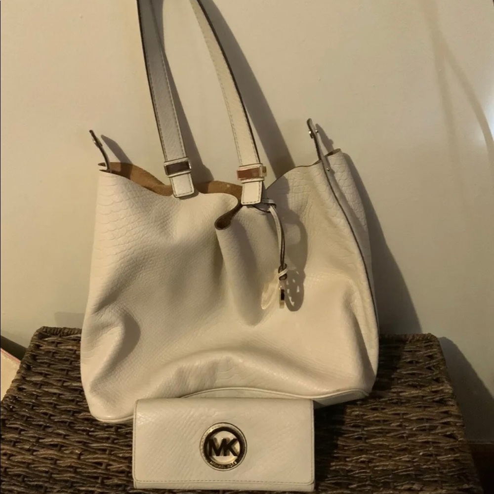 Michael Kors bag with matching wallet